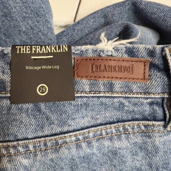 BLANK NYC The Franklin Ribcage Wide Leg Jeans NWT - Picture 9 of 11